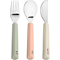 Set posate in acciaio inossidabile atossico Topolino Disney 2 pezzi cucchiaio e