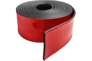 Hengrongshen Gummistreifen, 50mmX1.5mmX3.2m Gummistreifen Selbstklebend Vollgummiprofile, Gummi Klebeband Wird für Dichtungen, Bodenschutz, Vibrationsschutz, Abdeckungen