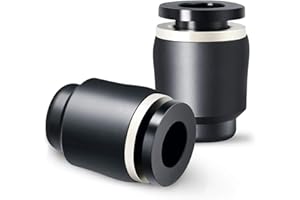 TAILONZ PNEUMATIC 6mm OD Raccord enfichable en plastique pour tuyaux pneumatiques PPF-6 (paquet de 10)