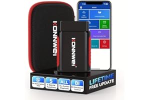 ‎KONNWEI KONNWEI KDIAG OBD2 Diagnosegerät für KFZ,Bluetooth 5.0, Kabelloser Auto Fehlercodeleser & Vollsystem Scanner, OBDII/EOBD Fahrzeugdiagnose mit DTC-Definition, Kompatibel mit iOS & Android