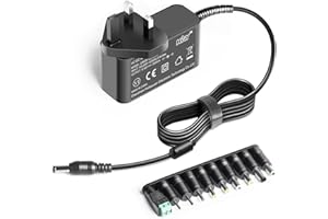 HKY 12V 2A Power Supply Charger AC 100-240V Mains to DC 12V Power Transformer Adapter for LED Strip Lights, Speaker,CCTV cameras,Router,TV Box,DVD player,Pure Evoke,Monitor,Smart Clock Multi Adapter