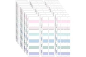 ‎VICLOON Vicloon Haftstreifen, 420 Stücke 3 Größen klebezettel Klebemarkierungen, Index Haftmarker Film Textstreifen für Lesen, Markieren von Seiten,Lernen,5 Farben