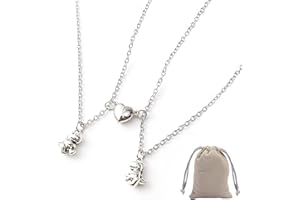 WUFGWBD 1 Pair Of Friendship Necklaces, 1 Storage Bag, Matching Necklace, Girls Birthday Necklace, Love Pendant Necklace, Dinosaur Pendant Necklace