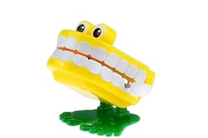 Yajimsa Wind Up Teeth Bucket Toys - Babbling, Chattering, Lovely Children's Attention Auti-sm Wind Up Teeth Toy for Early Education