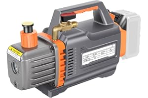 LIROPAU Pompa per vuoto compatibile con batteria Mak-ita da 18 V, pompa a bassa pressione a 1 livello, 2CFM, 1/4HP, 5PA tester per vuoto per strumento aria refrigerante HVAC AC, degasaggio in resina