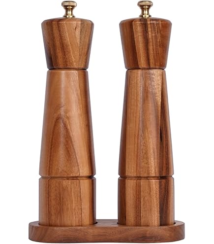 Macinapepe E Sale In Legno - Regolabile Con Meccanismo Ceramica, 22 Cm, Include Accessori - Foto 10