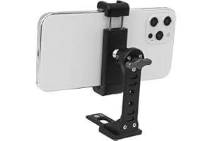 ARNARKOK Uchwyt na statyw do telefonu komórkowego w zimnej stopce, adapter do montażu statywu iPhone'a 360°, stojak na telefon stacjonarny, magnetyczny uchwyt na statyw zacisk do telefonu kompatybilny