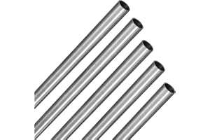 5 stycken 304 rostfria rör, 3 mm ytterdiameter x 0,5 mm, väggtjocklek x 250 mm längd – sömlöst runt rör i rostfritt stål för modelltillverkning, maskinteknik och gör-det-själv-projekt
