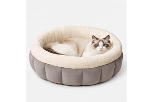 Kattsäng liten – kattsäng, säng & möbler – kattsäng fluffig | 40 x 40 x 16 cm kattsäng tvättbar, inomhus, halkfri bas, rund f