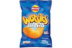 Walkers Wotsits Giants Really Cheesy Sharing Snacks, 130 g