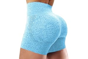 RIOJOY Vital Seamless Sports Shorts Women Dotted High Waist Summer Booty Shorts Gym Running Cycling