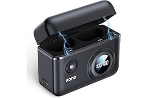 llano EN-EL15 18W Fast Camera Battery Charger with Dual Slot USB-C Charging Port, Compatible with Z6III, Z8, D850, Z7II, ZF, Z7, Z6II, D810A, D810, D7500, D500, D7200, D610, P530, Magnetic Snap Cover