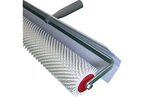 ROTIX Stachelwalze Entlüftungswalze mit Spritzschutz 25 + 50 cm breit | für Estrich (50 cm breit, 21 mm Stachel)