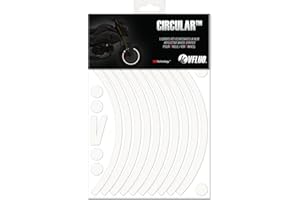‎VFLUO VFLUO - Kit Reflektierende Felgenrandaufkleber Motorrad, Aufkleber für 1 Rad 3M™-Technologie™, 360°-Kreis - Hohe Sichtbarkeit von der Seite – Diskret und Design – Einfache Installation