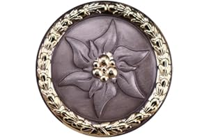 AOTEMAN Edelweiß-Abzeichen Edelweiss Abzeichen Brosche Deutsche Bergarmee Medaille Abzeichen Brosche Kragen Zubehör Brosche Pin Abzeichen Honor Pin
