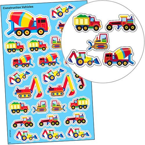 German Trendseller® - Sticker - Set - Bau - Fahrzeuge ┃ Baumeister Fahrzeuge ┃ Sticker Set für Kinder