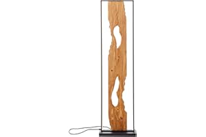 Brilliant LED Floor Lamp 120 cm Floor Lamp Wood/Black, Corner Light Aluminium/Metal/Wood Lamp Living Room Floor Lamp Modern Floor Lamp 1 x LED Integrated, 20 W, Wooden Lamp, Corner Lamp