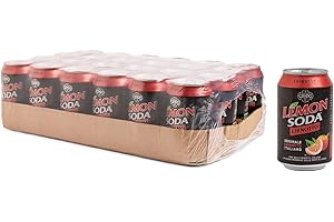 LEMON SODA Lemonsoda Chinotto | Bevanda Gassata al Chinotto, 24 Lattine da 33 cl, L’Originale Italiano con Estratto Naturale, Senza Conservanti