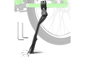 ROELLY Pata de Cabra Bicicleta, Caballete Bicicleta de Altura Ajustable de 24-29 Pulgadas, Aleación de Aluminio Engrosado, Pata Cabra Bicicleta Antideslizante, Adecuado para Bicicletas de Montaña