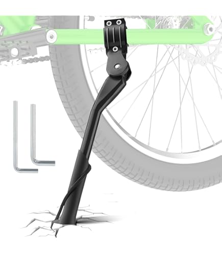 Béquille Latérale Réglable MVTEK – Aluminium Avec Patin – Pour Vélo – Fabriquée En Italie