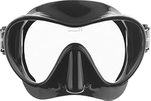 CRESSI F1 - Maschera o Combo Set Maschera Frameless & Snorkel Dry per Immersioni e Snorkeling, Taglia Unica, Unisex