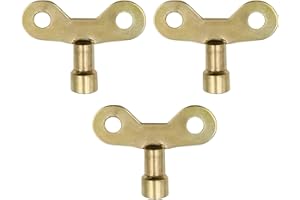 Aurum And Adorn Radiator Key for Bleeding UK Radiators,Valve Heater Bleed Keys Plumbing Tool - Pack of 3