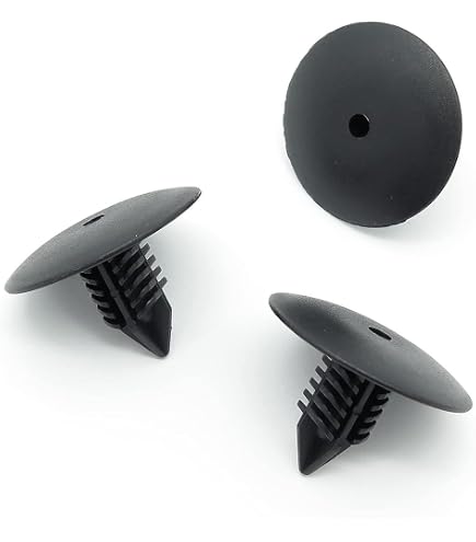 thumbnail image 2 of 20x Black Plastic Wheel Arch Lining Trim Screw Rivets For Hyundai – 8mm, Replaces MB-455-56143, B092-51-833, 86590-28000 2 of 5