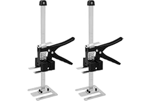 XQZMD Sollevatore per attrezzi manuali, 2 pezzi, braccio da 38 cm, supporto telescopico regolabile in altezza, multifunzionale in altezza, per piastrelle, rivestimento della porta, cabinet