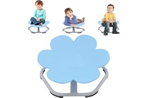 Sensoriell snurrstol för barn, 360° karusell Svängbar stol för autism med halkfri metallbas, sensorisk stol för autism, träni
