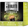 Bialetti Caffè d'Italia, Box 16 Capsule, Decaffeinato, Intensità 6, Compatibili con Macchine Bialetti sistema chiuso, 100% Al
