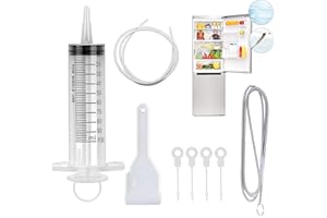 Abnaok Kühlschrankbürsten Ablaufloch Reinigungsset, Reinigungsbürste Flexible Rohrreinigungsspirale mit bürste für Zuhause Kühlschränke