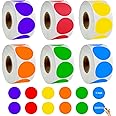 Jaiela 864 Pièces Goettes Autocollantes Rondes, 16 Couleurs 20, 16