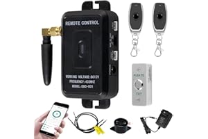 QTTYELOK Kit de Sistema de Control de Acceso WiFi Tuya Abrepuertas Inalámbricas, Desbloqueo Remoto Control App de Teléfono Inteligente (Kit Sin Cerradura)