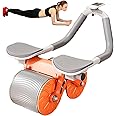 Pengzi Basic Training Roller - Automatic Bounce Abdominal Wheel Exercise Kit, Exercise Wheels for Home Gym Equipment for Abdominal Muscles with Elbow Support