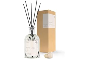 ‎BOHORIA BOHORIA® Raumduft Raumdiffuser Duftstäbchen Lufterfrischer mit Frische Wäsche Duft – stimulierender und frischer Raumduft für EIN einzigartiges Dufterlebnis im Wohnzimmer Büro WC (Pure Linen, 250ml)