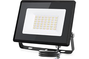 Aigostar Foco Led Exterior 30w 3160 lúmen,Luces Led Exterior Impermeable IP65,Proyector LED Exterior Blanco Natural 4000 K para Jardín,Patio,Garaje,Parque