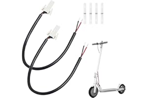EUACESRY 2 Câbles de Feu Arrière Renforcés avec Connecteur de Batterie et Freinage pour Garde-Boue,Compatible avec Scooter Électrique M365, Pro2, Essential, Pro, 1S