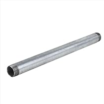 CORNAT 1/4-inch X 1000mm Zinc Coated Threaded Pipe - Galvanized Steel Pipe For Plumbing & Construction