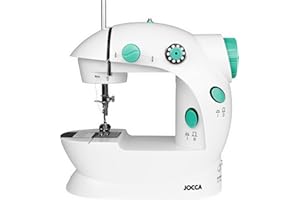 Jocca - Máquina de Coser Portátil Jocca con 48 Accesorios de Costura - Doble Puntada - Ideal para Remallar - Uso Doméstico y Manual - Antideslizante