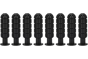 ‎YOSOO HEALTH GEAR Schwarzer Kunststoff TischfußBallgriff, 8 Stück, Langlebiger Ersatz Griffe für Tischplatte Spiel Zubehör