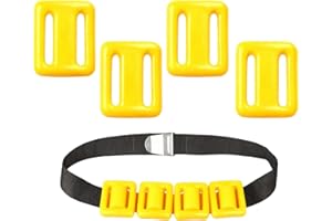 TOOSOAR 4 pièces Poids de Plongée pour Ceinture de Plongée,Plomb Enduit,Ceinture de Plongée,500g