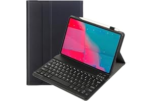 leleyo Custodia Tastiera per Tablet Lenovo Tab M10 Plus da 10,3 pollici FHD (TB-X606F/TB-X606X) / K10 (TB-X6C6), Cover Intelligente con Tastiera Bluetooth Wireless Rimovibile Magnetica QWERTY, Nero