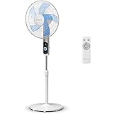 Rowenta Turbo Silence ayaklı vantilat&ouml;r, sessiz gece modunda, enerji tasarruflu, 12 hız kademesi, dijital LED ekran, zamanlay