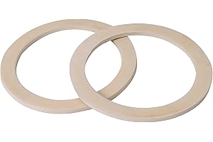 MONTSERRAT Joints plats pour cafetière de type « MUSA » (10 pièces) (10 tasses : 69 x 85 x 3,8, matériau : caoutchouc alimentaire)