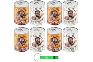 Fagioli alla Bud Spencer Testpaket Tex Mex und Borlotti, Bud Power- Bud-Spencer-Tex Mex Bohnen fertig zum Probieren 8 x 400gr + Beni Culinari Kostenloser Schlüsselanhänger
