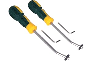 Yosoo Health Gear Kakelskrapa Rostfritt Stål och Plast Fogborttagningsverktyg 2-pack Manuell Fogskrapa med Skiftnyckel Lättvikt 176g för Hemmakontor Kakelfogrengöring och Tätningsarbete