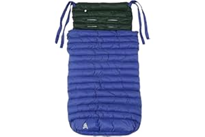 OLMITOS Cuddleco - Sacco universale per seggiolino 3 in 1 - Comfi-snug - Termico e imbottito per passeggino e mini piumino/coperta - Leggero con borsa per il trasporto (Blu)