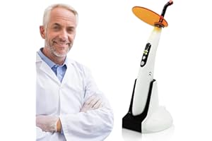 HINOPY 5W Dental LED-Funklampe, 2000MW Zahnmedizinische Zahnarzt Polymerisationslampe mit DREI Arbeitsmodi, Woodpecker Stil, Bleaching-TIPP für LED-Lichthärtungslampe
