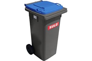 ‎SULO SULO Mülltonne MGB 120 grau mit Blauem Deckel