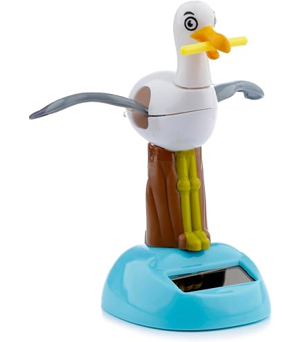 Solar Wackelfigur Tanzfigur - Solarbetriebene Schttelkopf Figur Fr Auto  Armaturenbrett (Elch Santa Pinguin)